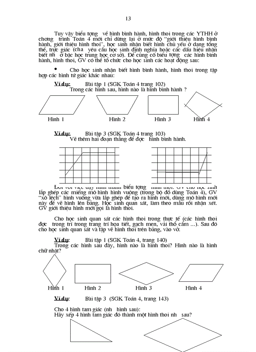 image for page Tìm hiểu về dạy học mạch kiến thức yếu tố hình học trong Toán 4 chương trình tiểu học mới