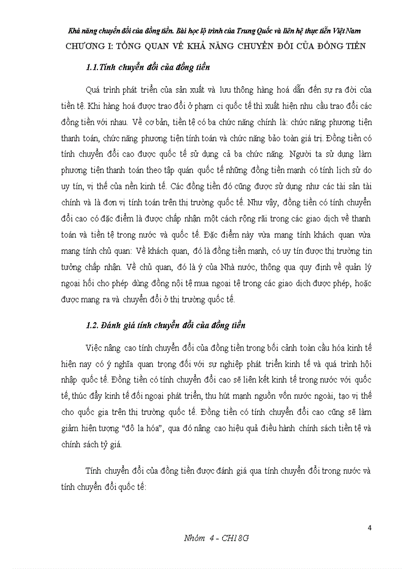 Khả năng chuyển đổi của đồng tiền Bài học lộ trình của Trung Quốc và liên hệ thực tiễn Việt Nam