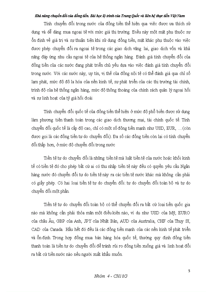 image for page Khả năng chuyển đổi của đồng tiền Bài học lộ trình của Trung Quốc và liên hệ thực tiễn Việt Nam