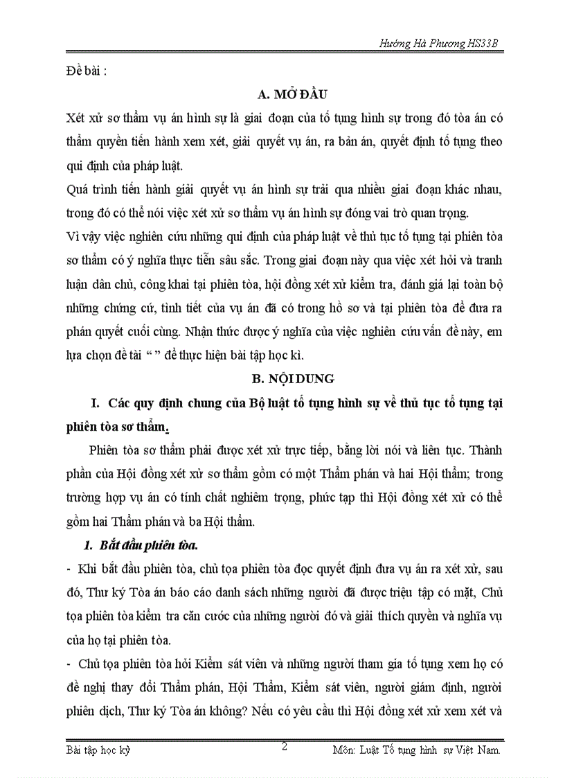 image for page Các quy định chung về thủ tục tố tụng tại phiên toà sơ thẩm và việc hoàn thiện quy định của pháp luật về vấn đề này