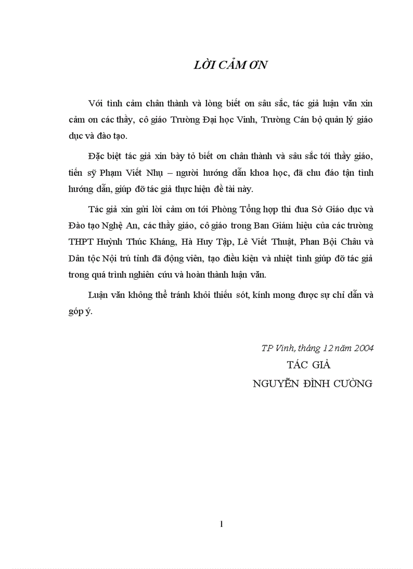 image for page Thực trạng và một số giải pháp chủ yếu nâng cao chất lượng giáo dục ở các trường THPT công lập trên địa bàn thành phố Vinh tỉnh Nghệ An