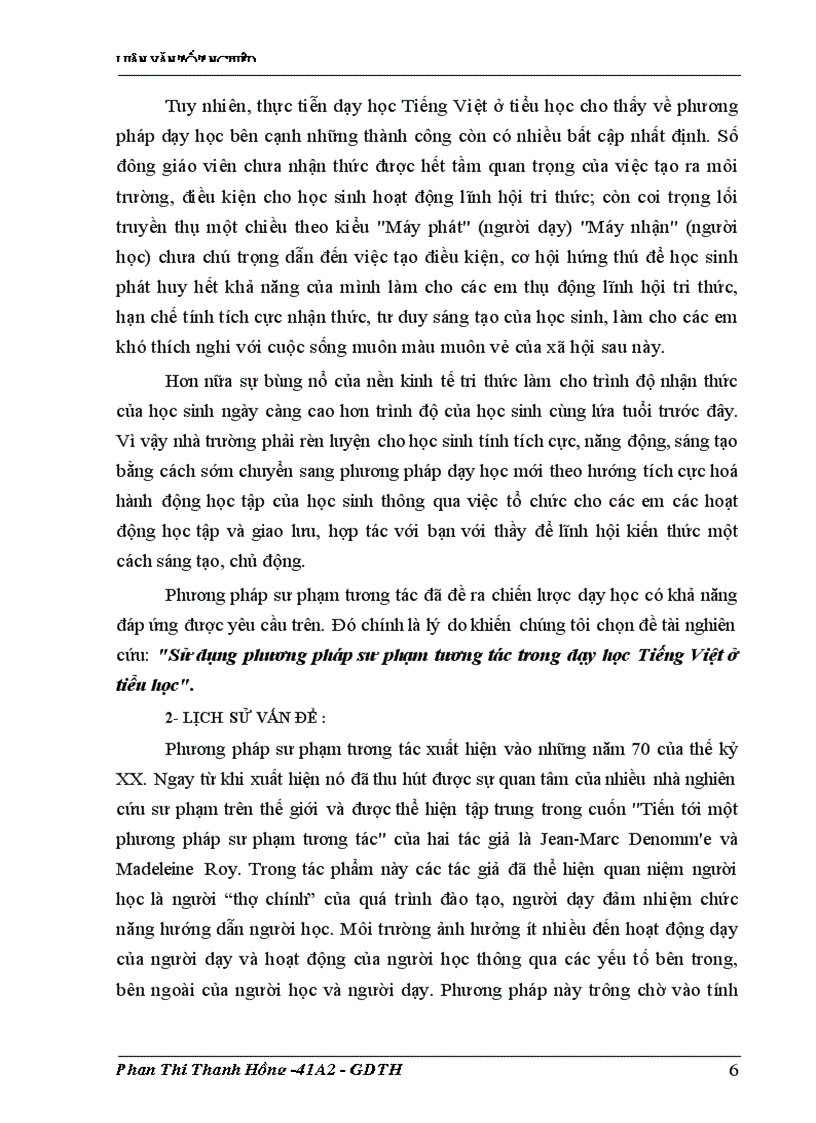 image for page Sử dụng phương pháp sư phạm tương tác trong dạy học tiếng việt ở tiểu học