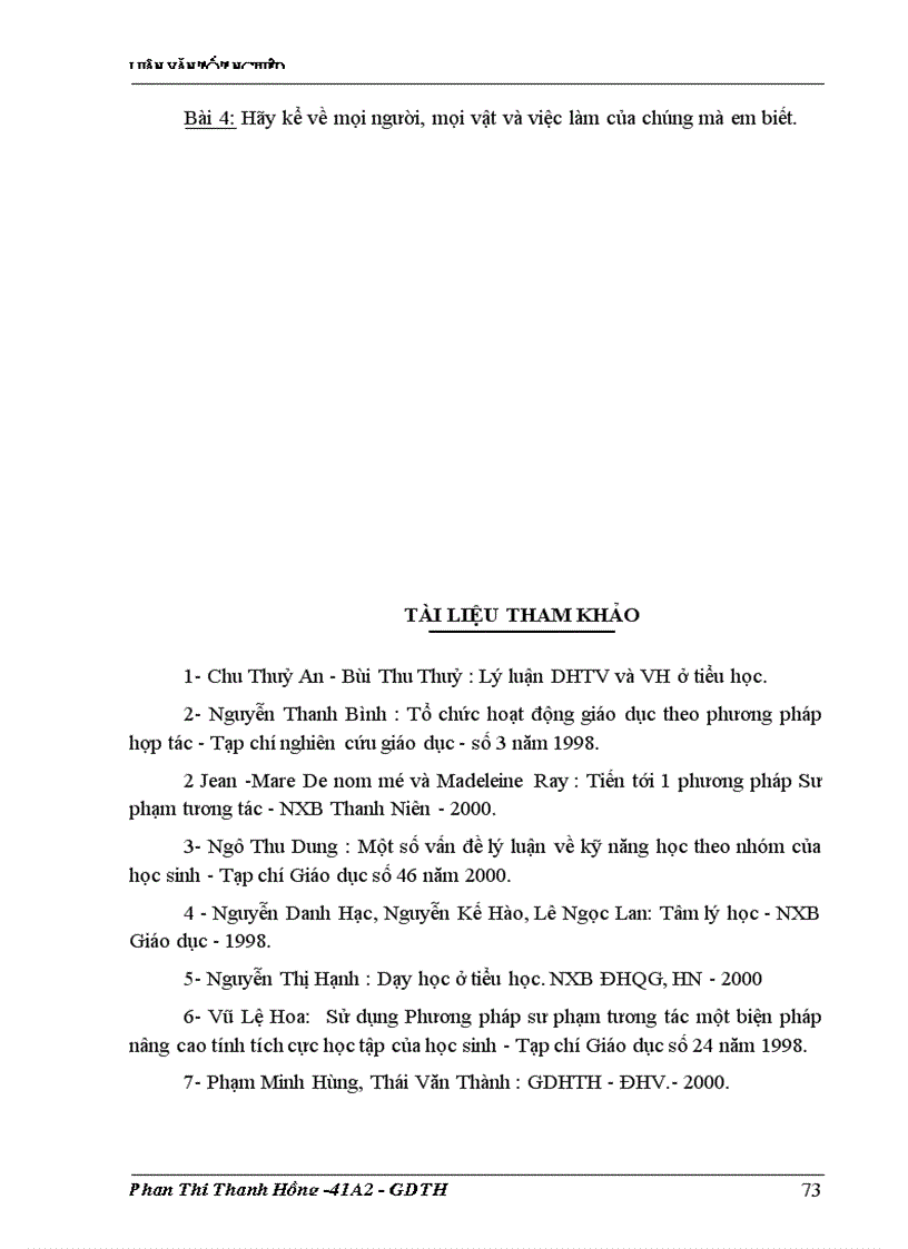 image for page Sử dụng phương pháp sư phạm tương tác trong dạy học tiếng việt ở tiểu học