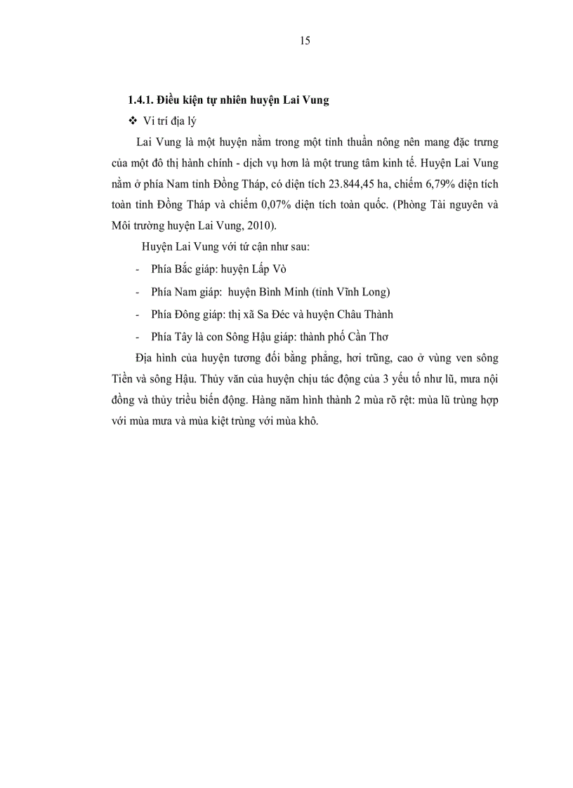 image for page Đánh giá biến động đất đai trên địa bàn huyện Lai Vung tỉnh Đồng tháp giai đoạn 2005 2010 và dự báo biến động đất đai giai đoạn 2010 2015