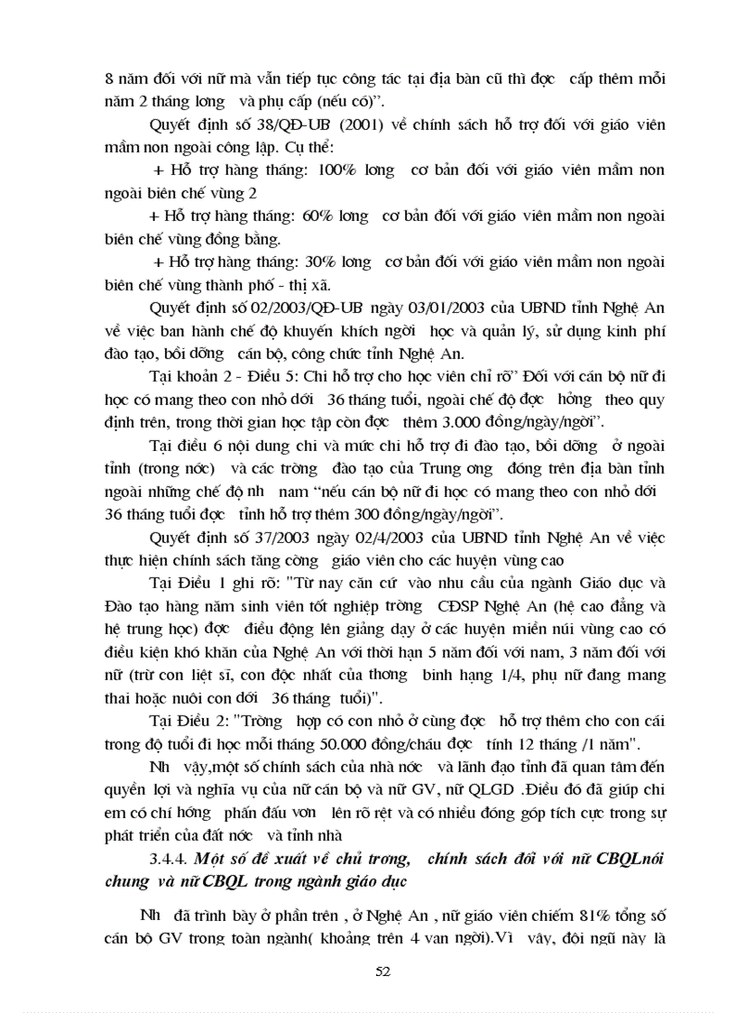 image for page Một số giải pháp nâng cao chất lượng đội ngũ nữ cán bộ quản lý giáo dục ở nghệ an giai đoạn 2003 2010