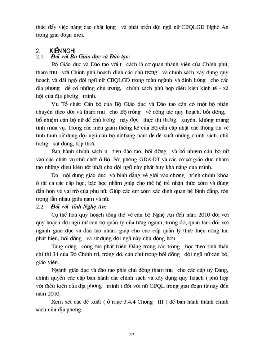 image for page Một số giải pháp nâng cao chất lượng đội ngũ nữ cán bộ quản lý giáo dục ở nghệ an giai đoạn 2003 2010