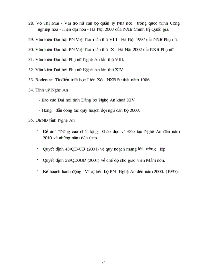 image for page Một số giải pháp nâng cao chất lượng đội ngũ nữ cán bộ quản lý giáo dục ở nghệ an giai đoạn 2003 2010