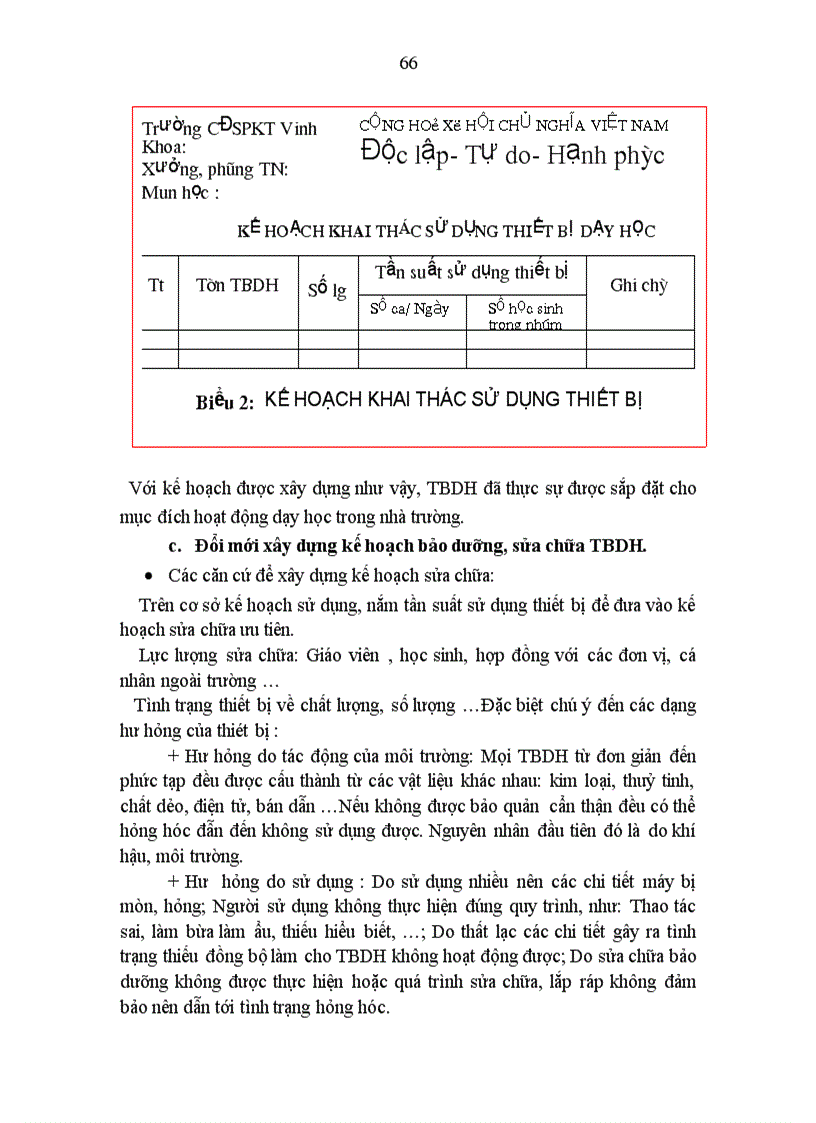 image for page Một số giải pháp quản lý công tác thiết bị dạy học nhằm nâng cao chất lượng đào tạo ở trường CĐSPKế toán Vinh