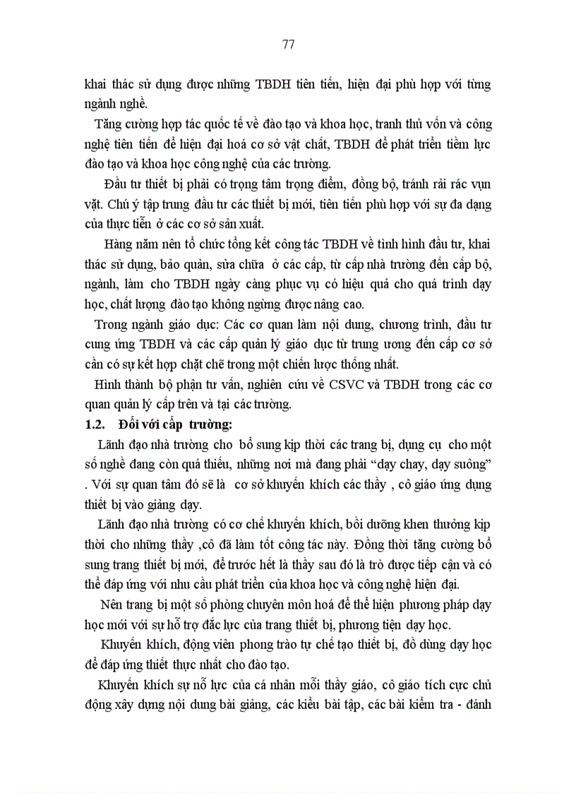 image for page Một số giải pháp quản lý công tác thiết bị dạy học nhằm nâng cao chất lượng đào tạo ở trường CĐSPKế toán Vinh