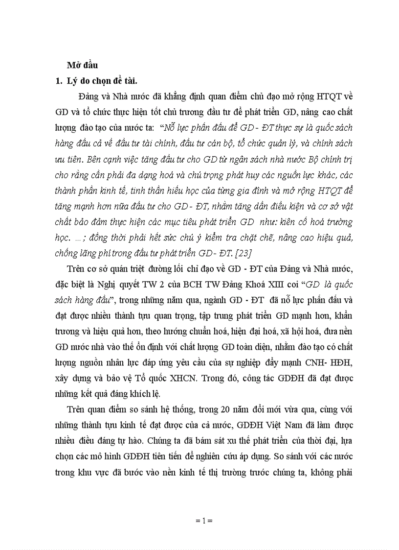 image for page Một số biện pháp tăng cường QLTH DA GDĐH nhằm góp phần nâng cao chất lượng đào tạo ở trường ĐH Vinh