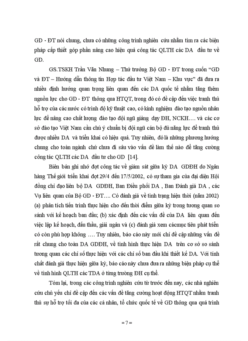 image for page Một số biện pháp tăng cường QLTH DA GDĐH nhằm góp phần nâng cao chất lượng đào tạo ở trường ĐH Vinh