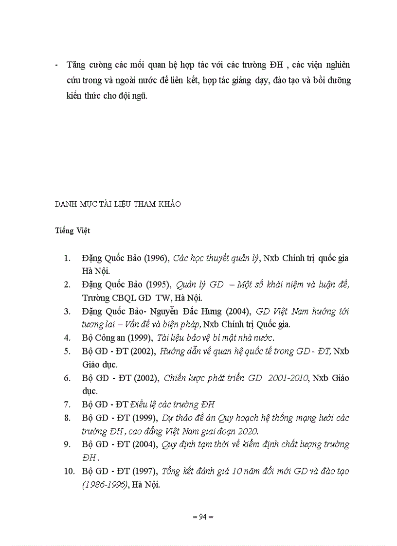 image for page Một số biện pháp tăng cường QLTH DA GDĐH nhằm góp phần nâng cao chất lượng đào tạo ở trường ĐH Vinh