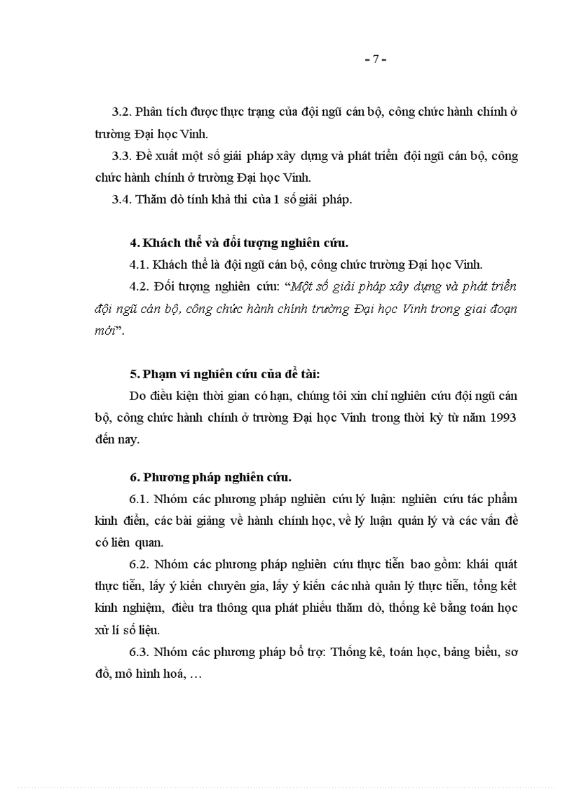 image for page Một số giải pháp xây dựng và phát triển đội ngũ cán bộ công chức hành chính trường Đại học Vinh trong giai đoạn mới