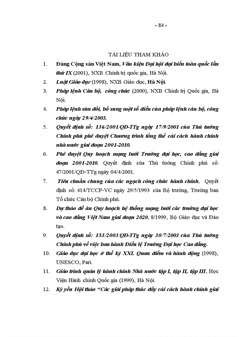 image for page Một số giải pháp xây dựng và phát triển đội ngũ cán bộ công chức hành chính trường Đại học Vinh trong giai đoạn mới
