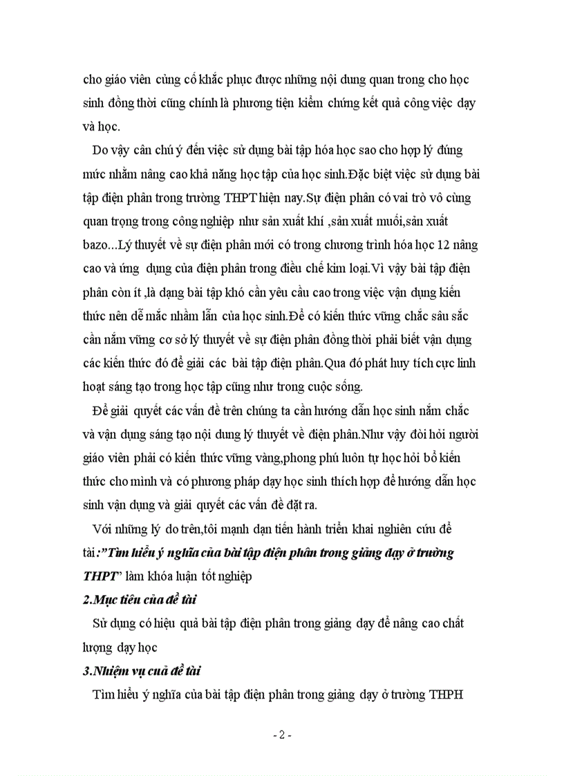 image for page Tìm hiểu ý nghĩa của bài tập điện phân trong giảng dạy ở trường THPT