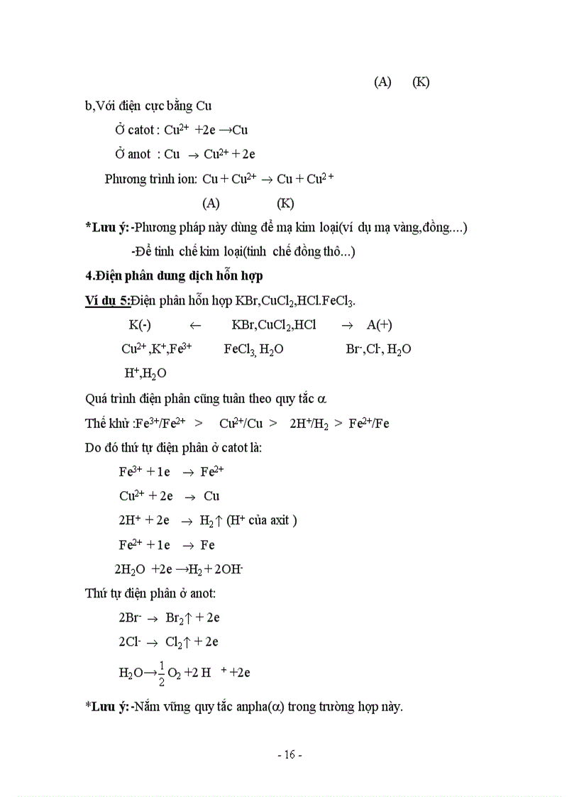 image for page Tìm hiểu ý nghĩa của bài tập điện phân trong giảng dạy ở trường THPT