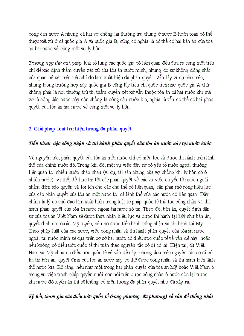 image for page Hiện tượng đa phán quyết đối với việc dân sự có yếu tố nước ngoài