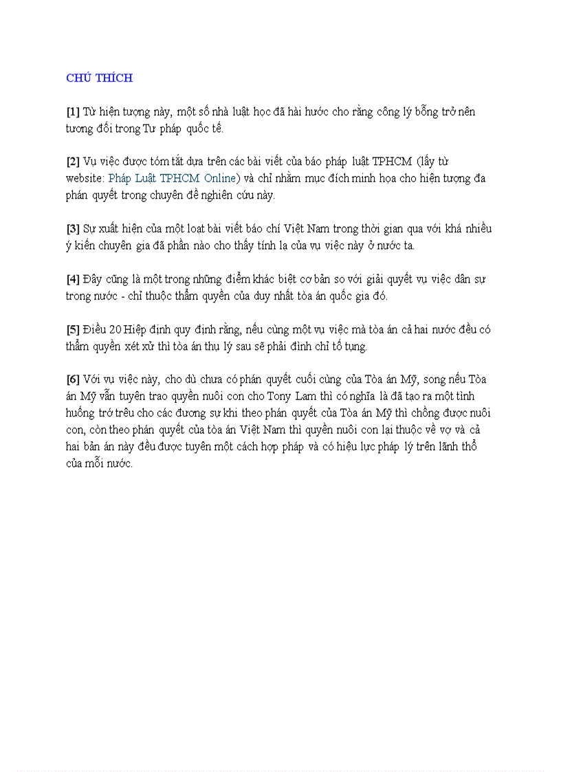 image for page Hiện tượng đa phán quyết đối với việc dân sự có yếu tố nước ngoài