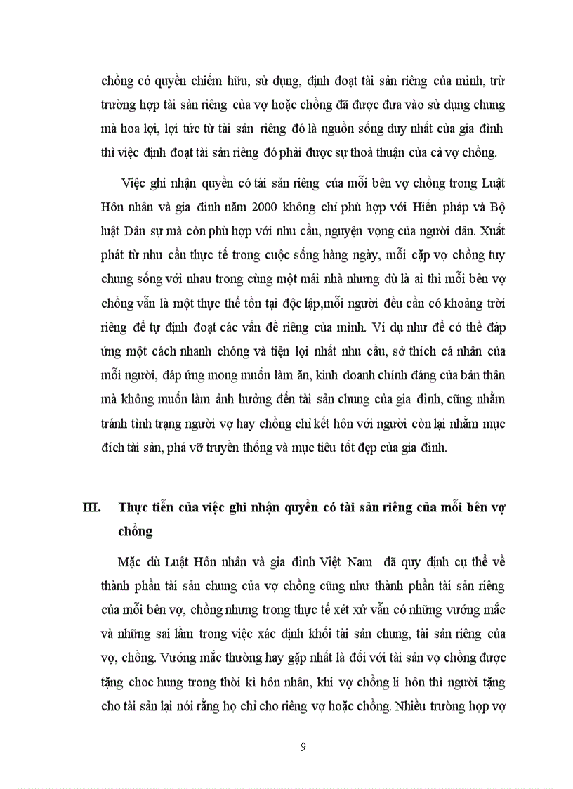 image for page Sự cần thiết của việc ghi nhận quyền có tài sản riêng của mỗi bên vợ chồng những vấn đề lý luận và thực tiễn