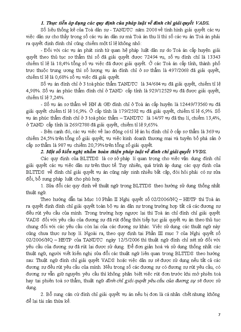 image for page Vấn đề đình chỉ giải quyết vụ án dân sự ở Toà án cấp sơ thẩm phúc thẩm và kiến nghị hoàn thiện pháp luật về vấn đề này