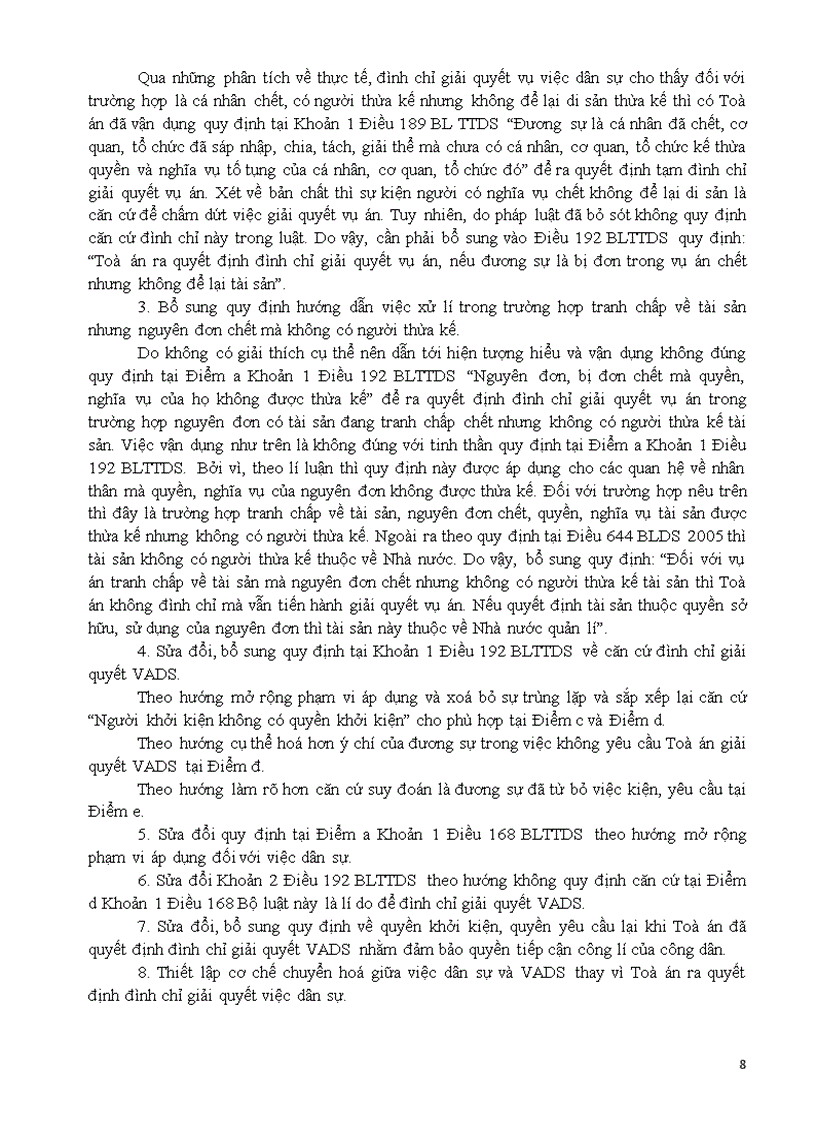 image for page Vấn đề đình chỉ giải quyết vụ án dân sự ở Toà án cấp sơ thẩm phúc thẩm và kiến nghị hoàn thiện pháp luật về vấn đề này