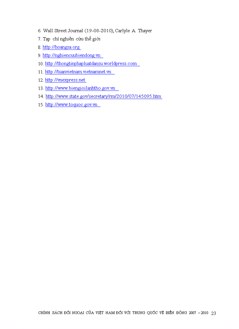 image for page Chính sách đối ngoại của Việt Nam với Trung Quốc về vấn đề biển đông giai đoạn 2007 2010