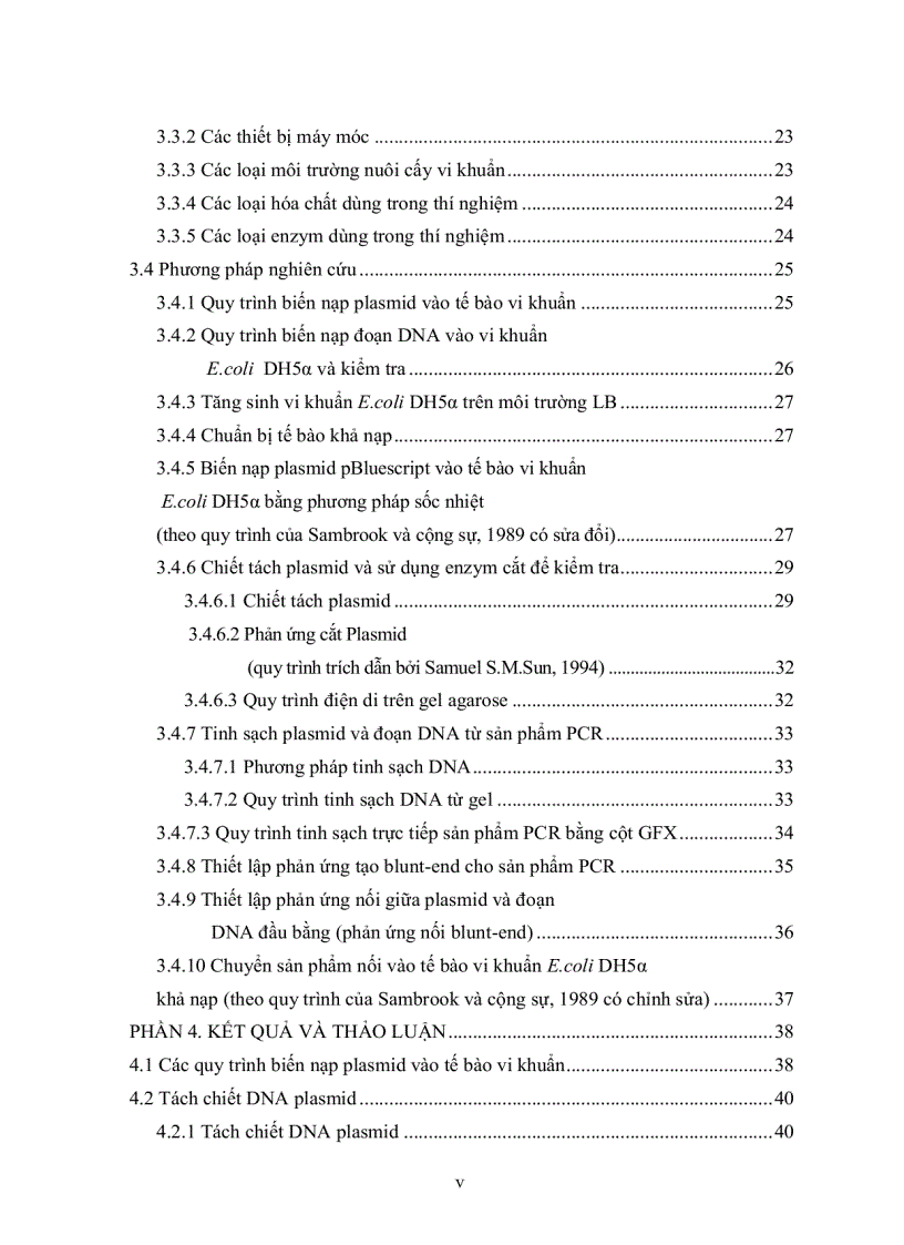 image for page HOÀN THIỆN QUY TRÌNH BIẾN NẠP ĐOẠN DNA VÀO TẾ BÀO VI KHUẨN E coli DH5α