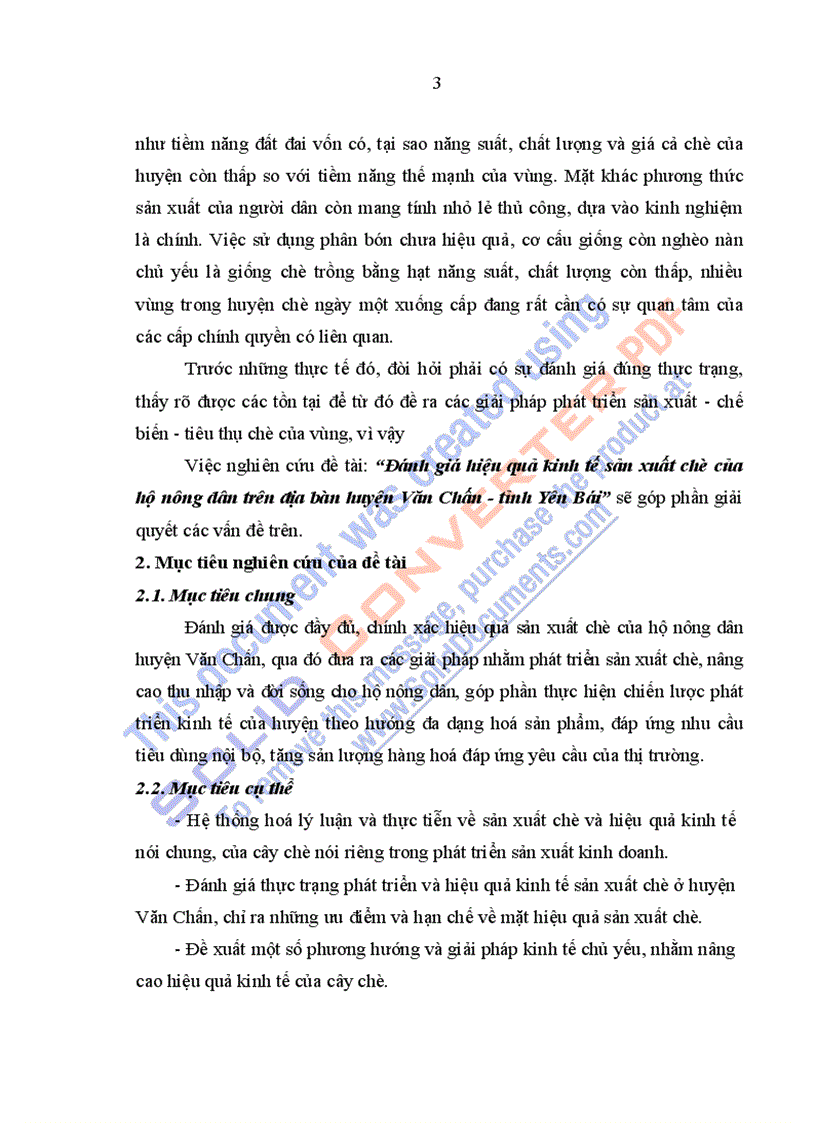 image for page Luận văn đánh giá hiệu quả kinh tế sản xuất chè của hộ nông dân trên địa bàn huyện văn chấn yên bái part