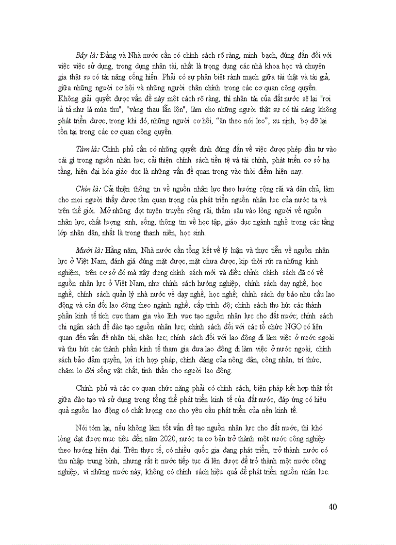 image for page Đầu tư phát triển nguồn nhân lực và thực trạng nguồn nhân lực của Việt Nam hiện nay