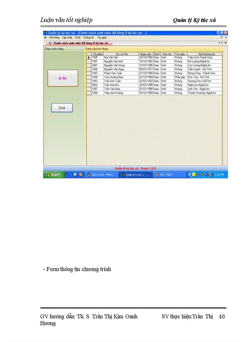 image for page Quản lý ký túc xá