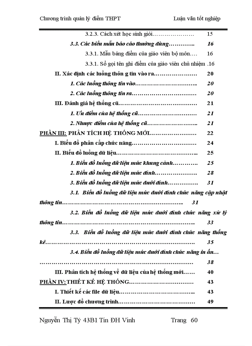 image for page Thiết kế chương trình quản lý điểm THPT