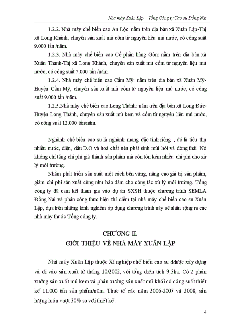 image for page Báo cáo kết quả triển khai chương trình sản xuất sạch hơn tại nhà máy xuân lập dự án p211