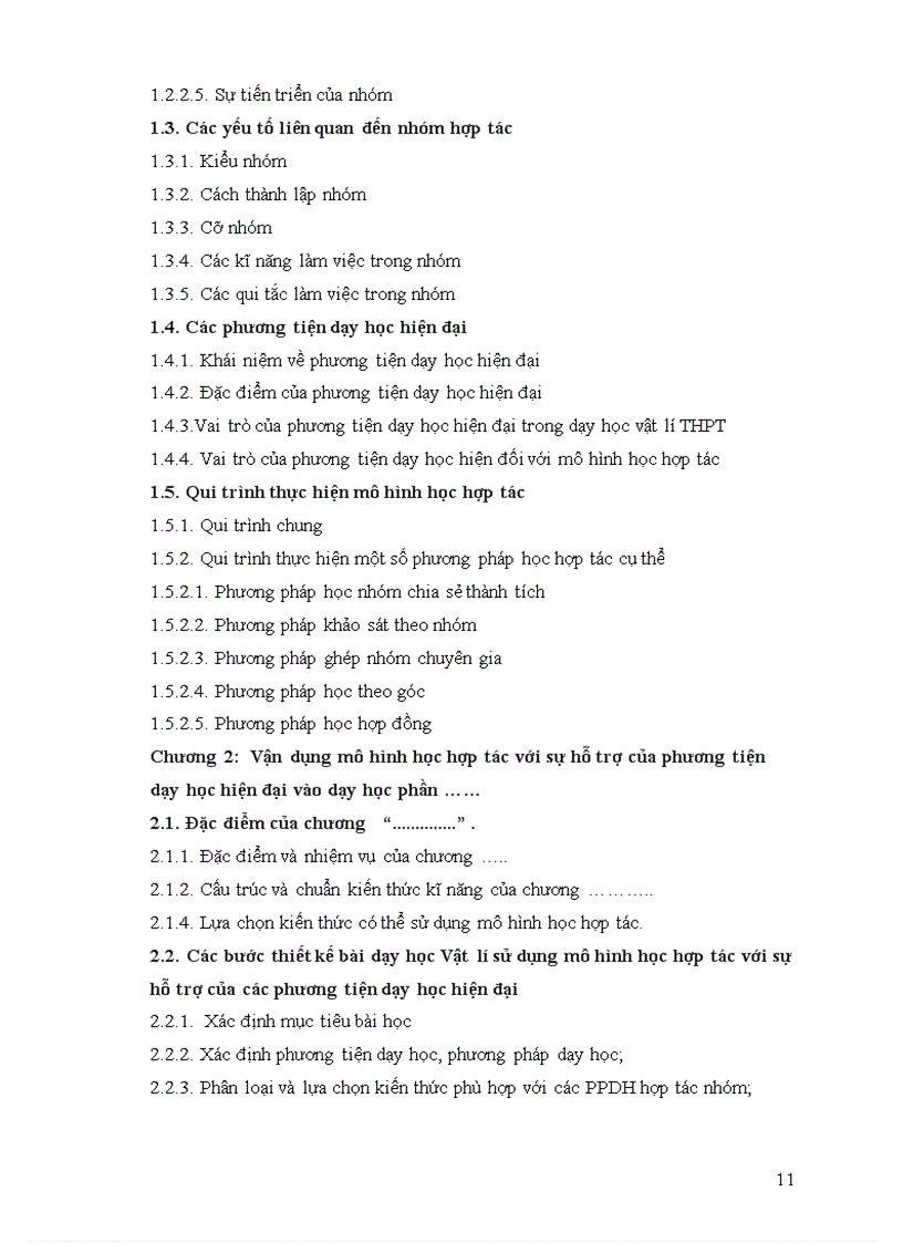 image for page Đề cương luận văn thạc sĩ giáo dục học Môn Vật lý