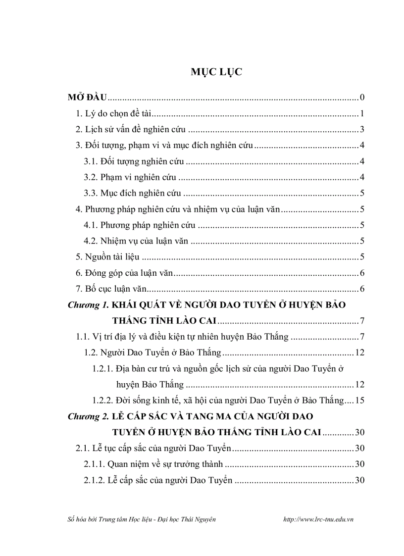 image for page Lễ cấp sắc và tang ma của người dao tuyển ở huyện bảo thắng tỉnh lào cai