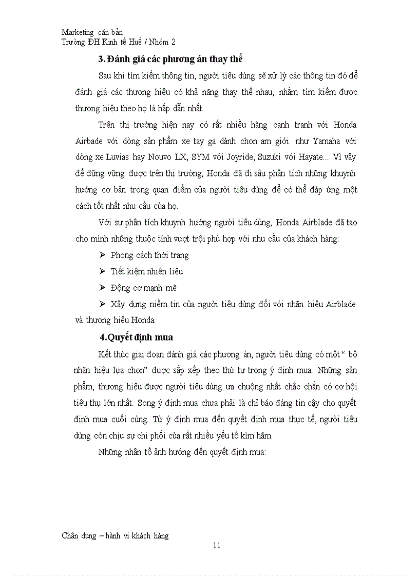 image for page Chân dung khách hàng và phân tích hành vi mua của khách hàng tiêu dùng sản phẩm honda airblade