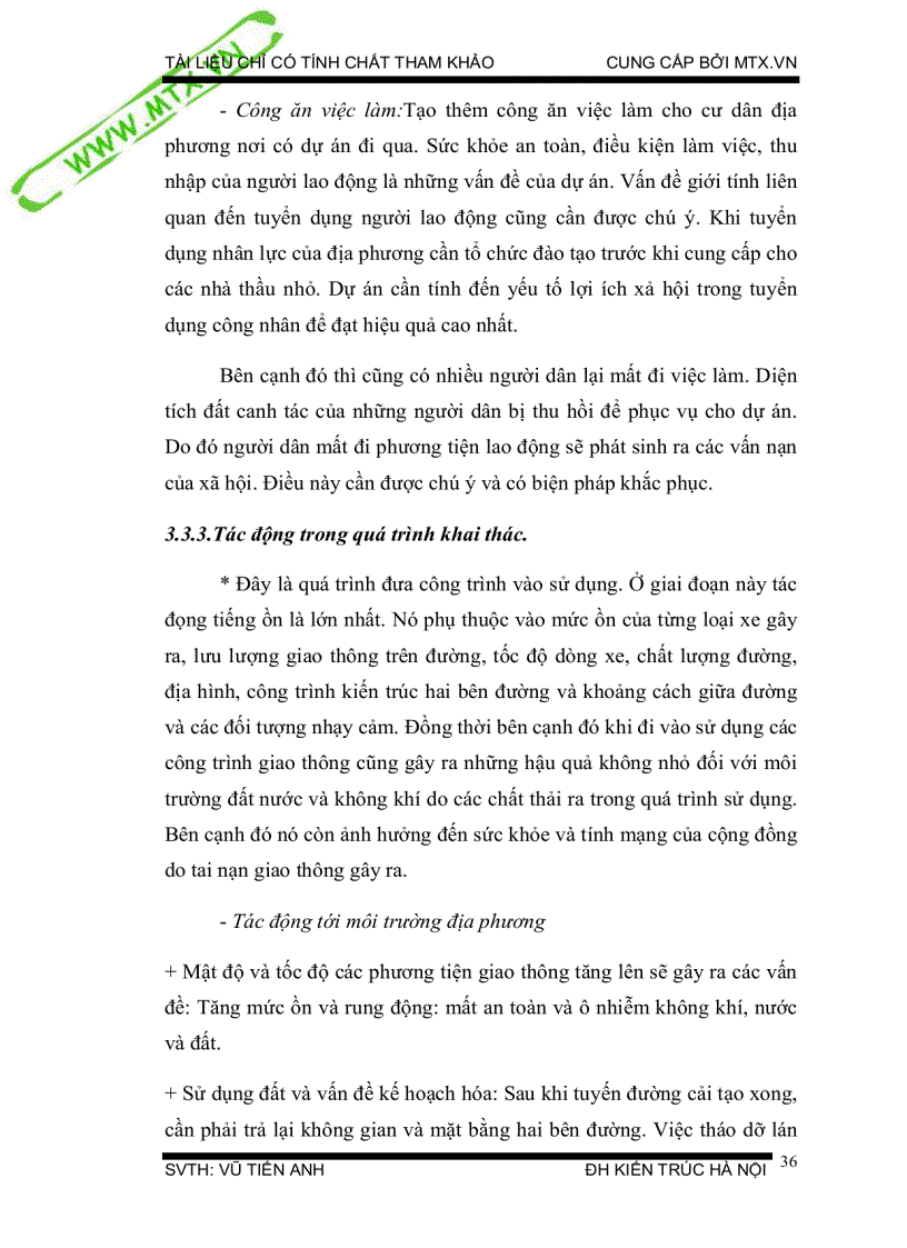 image for page Đánh giá tác động môi trường quy hoạch chung mạng lưới giao thông thị xã Tam Đường tỉnh Lai Châu