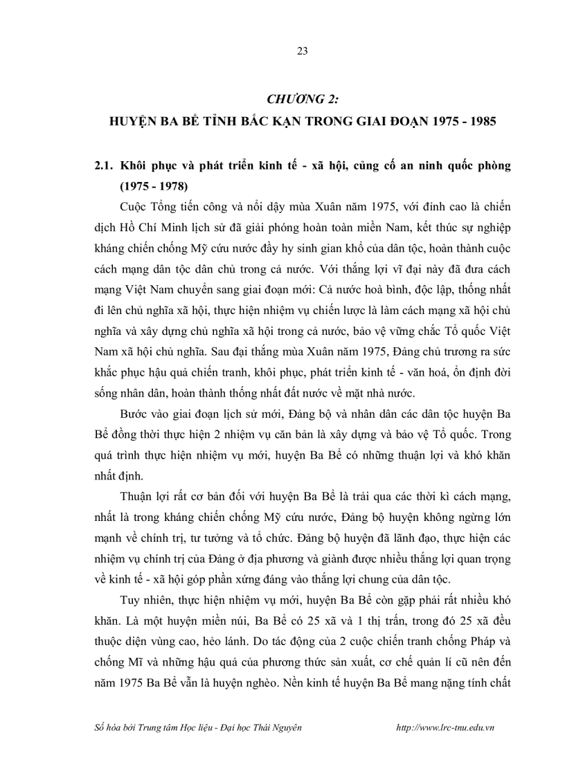image for page Huyện ba bể tỉnh bắc kạn 1975 2005 chuyên ngành lịch sử