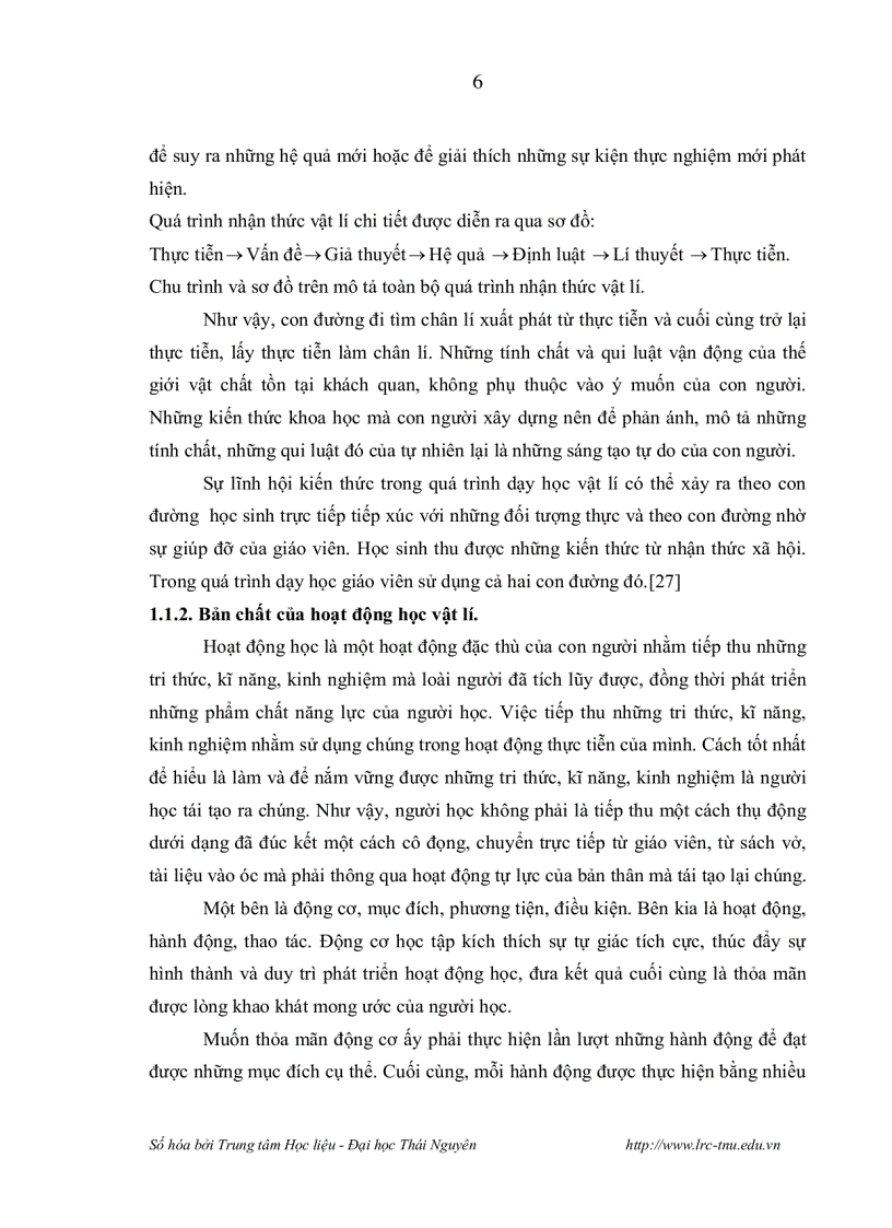 image for page Xây dựng tiến trình dạy học các thuyết về ánh sáng Vật lý 12 nâng cao theo hướng phát triển năng lực tư duy cho học sinh