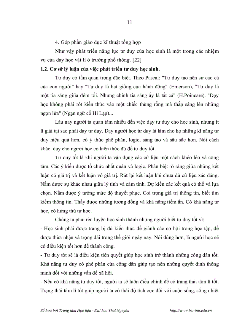 image for page Xây dựng tiến trình dạy học các thuyết về ánh sáng Vật lý 12 nâng cao theo hướng phát triển năng lực tư duy cho học sinh