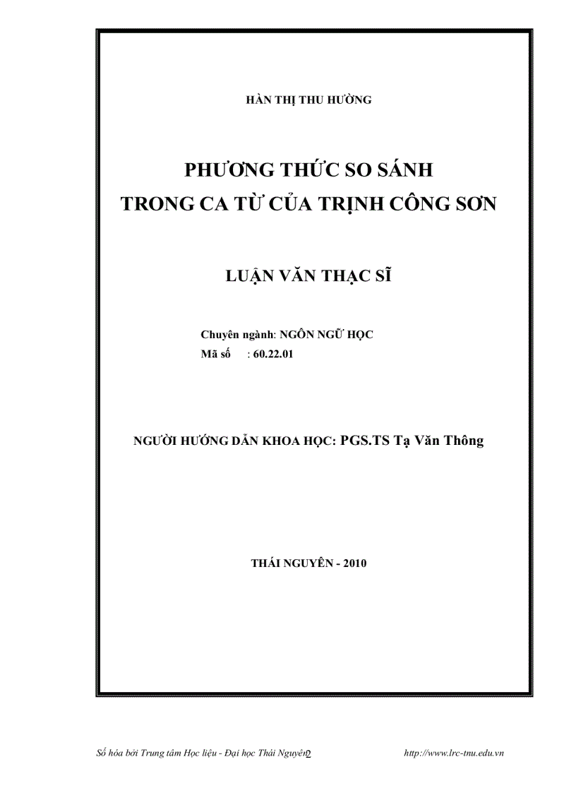 image for page Phương thức so sánh trong ca từ của trịnh công sơn
