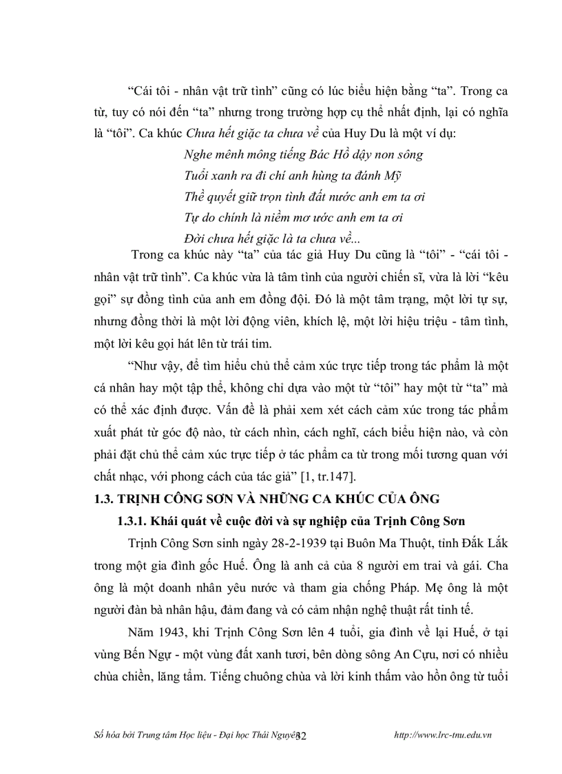 image for page Phương thức so sánh trong ca từ của trịnh công sơn