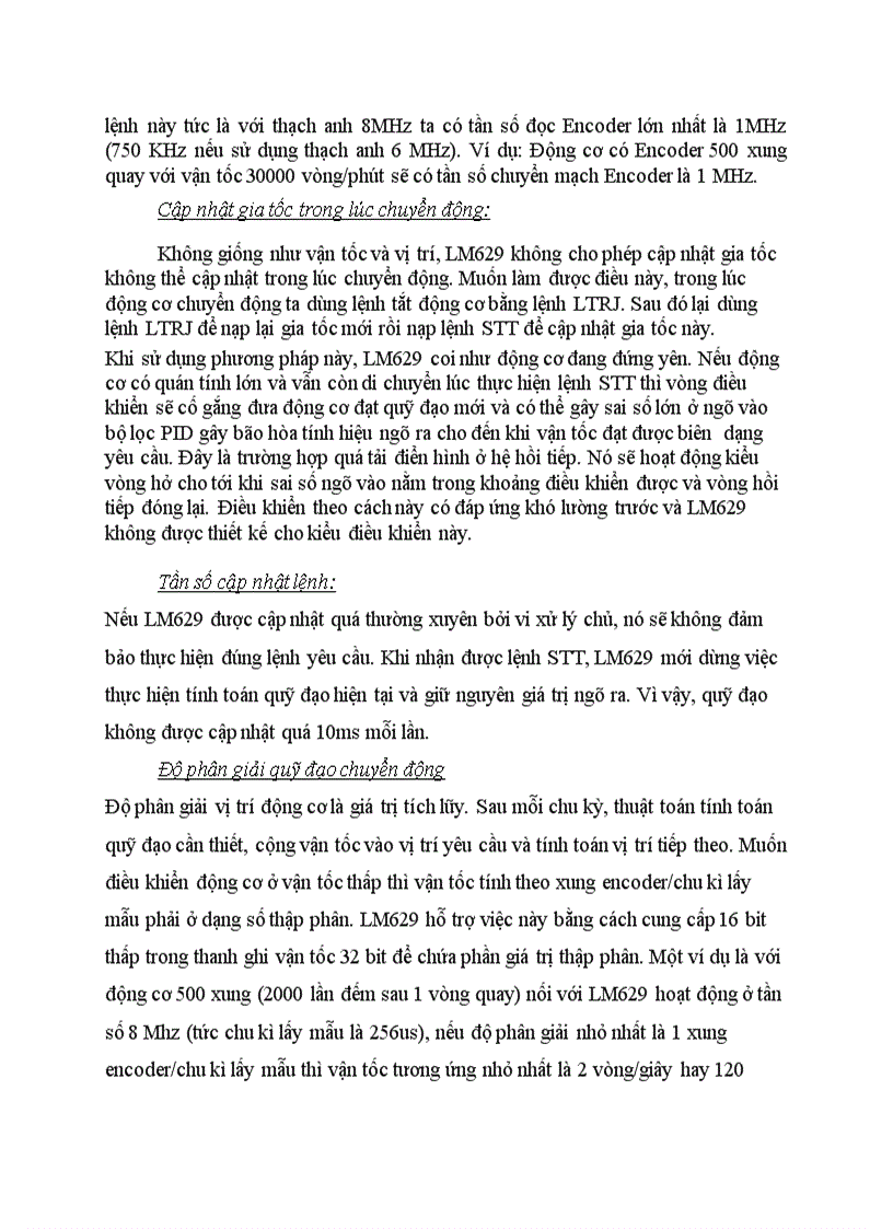 image for page Điều Khiển Động Cơ một chiều Servo dùng IC LM629