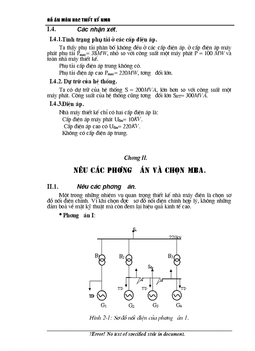 image for page Thiết kế phần điện trong nhà máy điện kiểu nhiệt điện ngưng hơi gồm 4 tổ máy công suất mỗi tổ là 100 MW cấp điện cho phụ tải địa phương 10 5KV và phát vào hệ thống 220KV