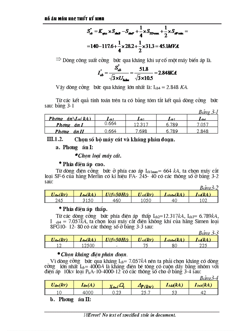image for page Thiết kế phần điện trong nhà máy điện kiểu nhiệt điện ngưng hơi gồm 4 tổ máy công suất mỗi tổ là 100 MW cấp điện cho phụ tải địa phương 10 5KV và phát vào hệ thống 220KV