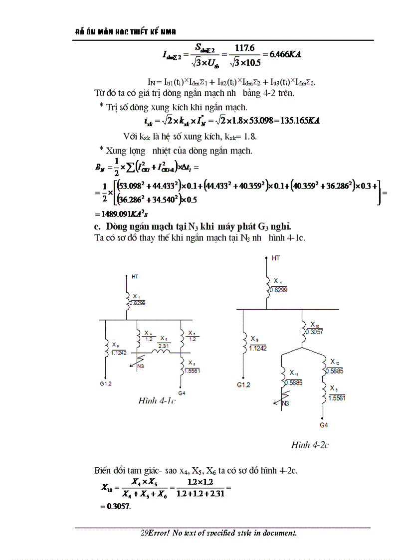 image for page Thiết kế phần điện trong nhà máy điện kiểu nhiệt điện ngưng hơi gồm 4 tổ máy công suất mỗi tổ là 100 MW cấp điện cho phụ tải địa phương 10 5KV và phát vào hệ thống 220KV