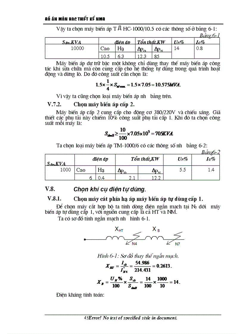 image for page Thiết kế phần điện trong nhà máy điện kiểu nhiệt điện ngưng hơi gồm 4 tổ máy công suất mỗi tổ là 100 MW cấp điện cho phụ tải địa phương 10 5KV và phát vào hệ thống 220KV