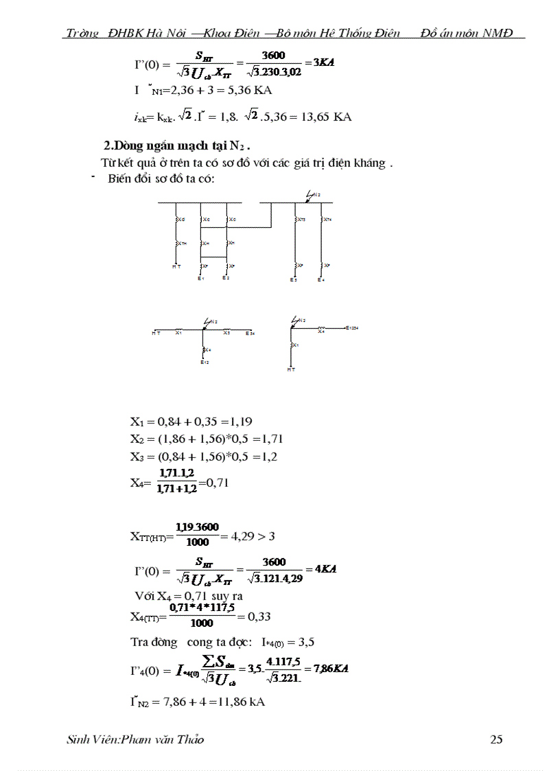 image for page Thiết kế phần điện của nhà máy nhiệt điện ngưng hơi gồm 4 tổ máy mỗi tổ máy có công suất P 100 MW điện áp định mức 10 5kV