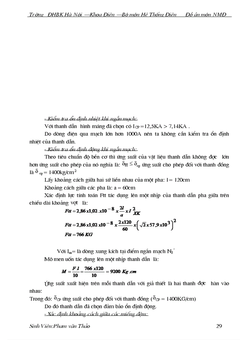 image for page Thiết kế phần điện của nhà máy nhiệt điện ngưng hơi gồm 4 tổ máy mỗi tổ máy có công suất P 100 MW điện áp định mức 10 5kV