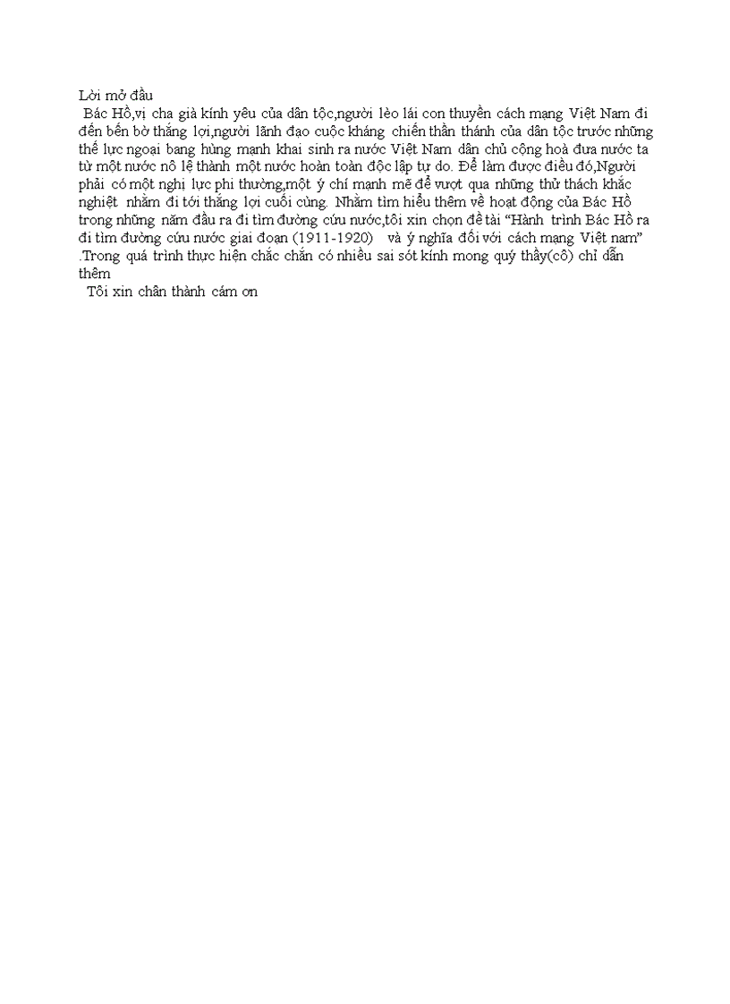 image for page Hành trình Bác Hồ ra đi tìm đường cứu nước giai đoạn 1911 1920 và ý nghĩa đối với cách mạng Việt nam