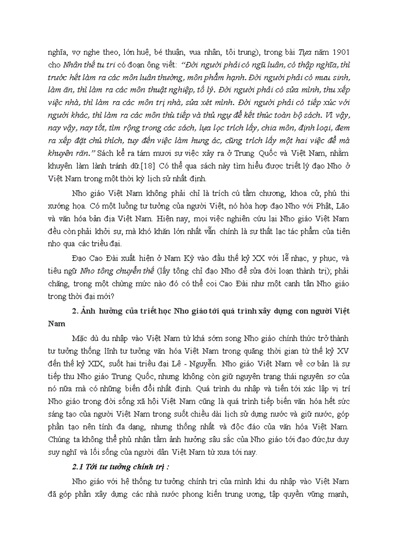 image for page Quan niệm của con người trong triết học Nho giáo và ảnh hưởng của nó đến quá trình xây dựng con người Việt Nam